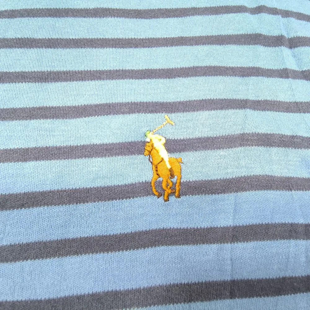 Polo Ralph Lauren Classic Fit Collared Polo Shirt Mens Size 2XL Blue Yellow